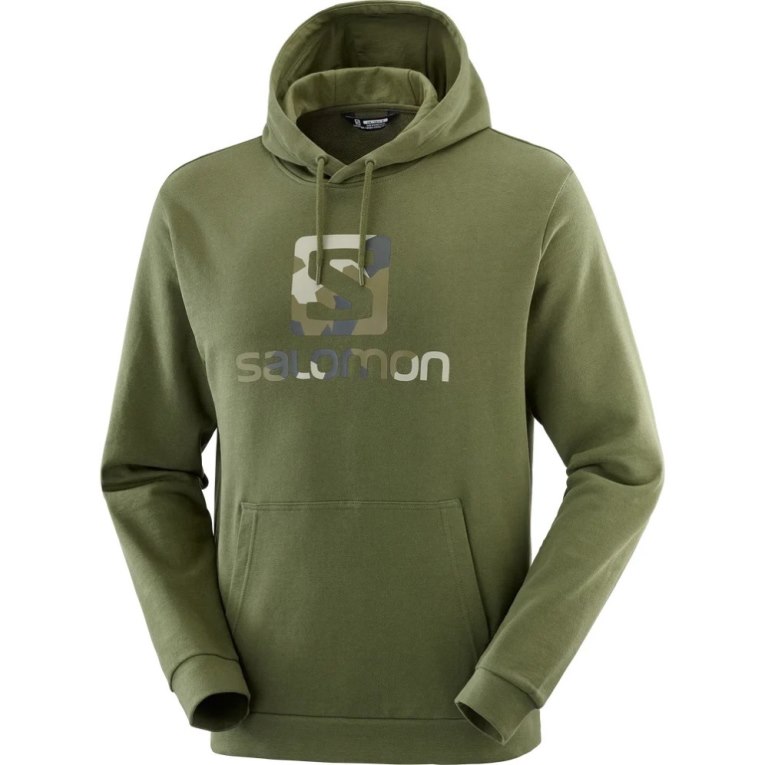 Sudadera Con Capucha Salomon Outlife Logo Summer Mujer Verde Oliva | MX DPCV902